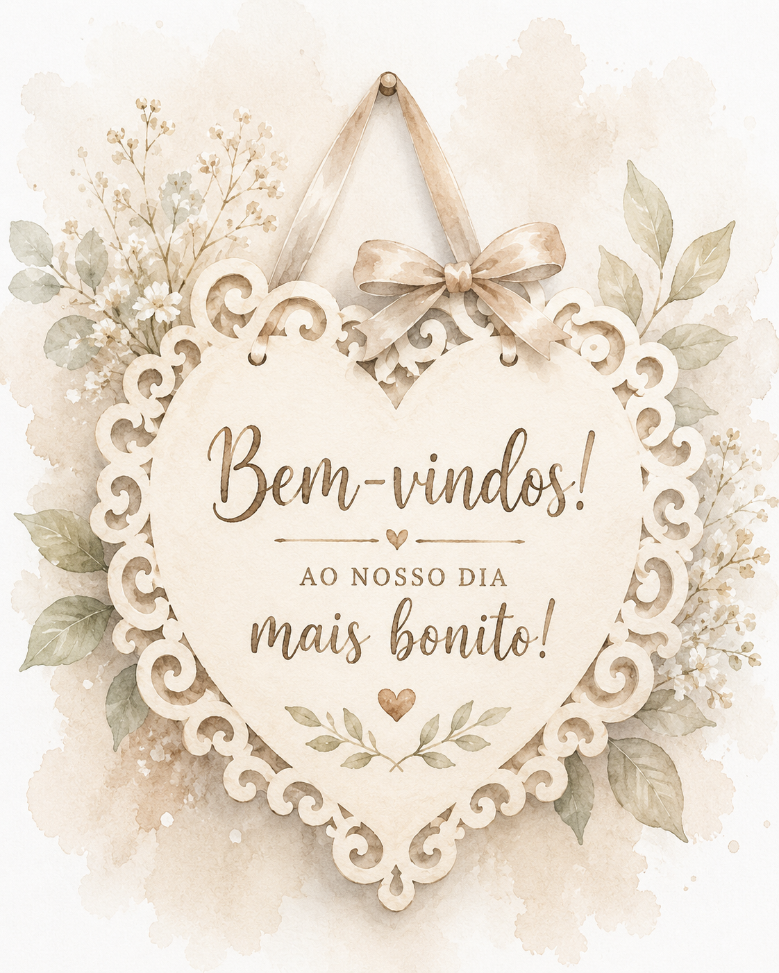 Placas boas vindas