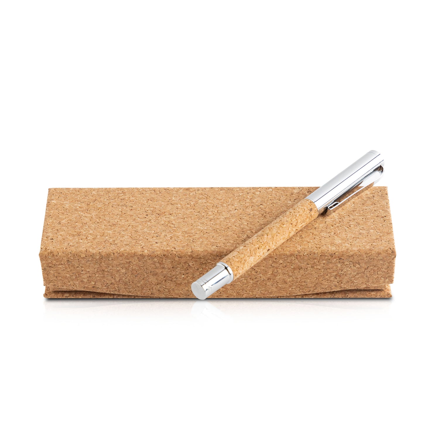 Caneta cortiça com caixa