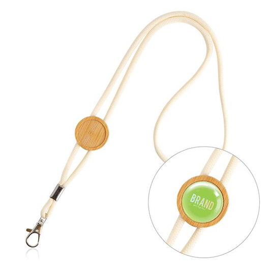 Lanyard com madeira