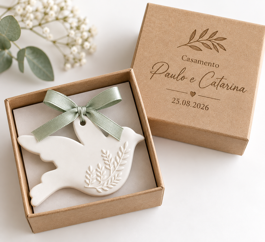 Pomba gesso Casamento