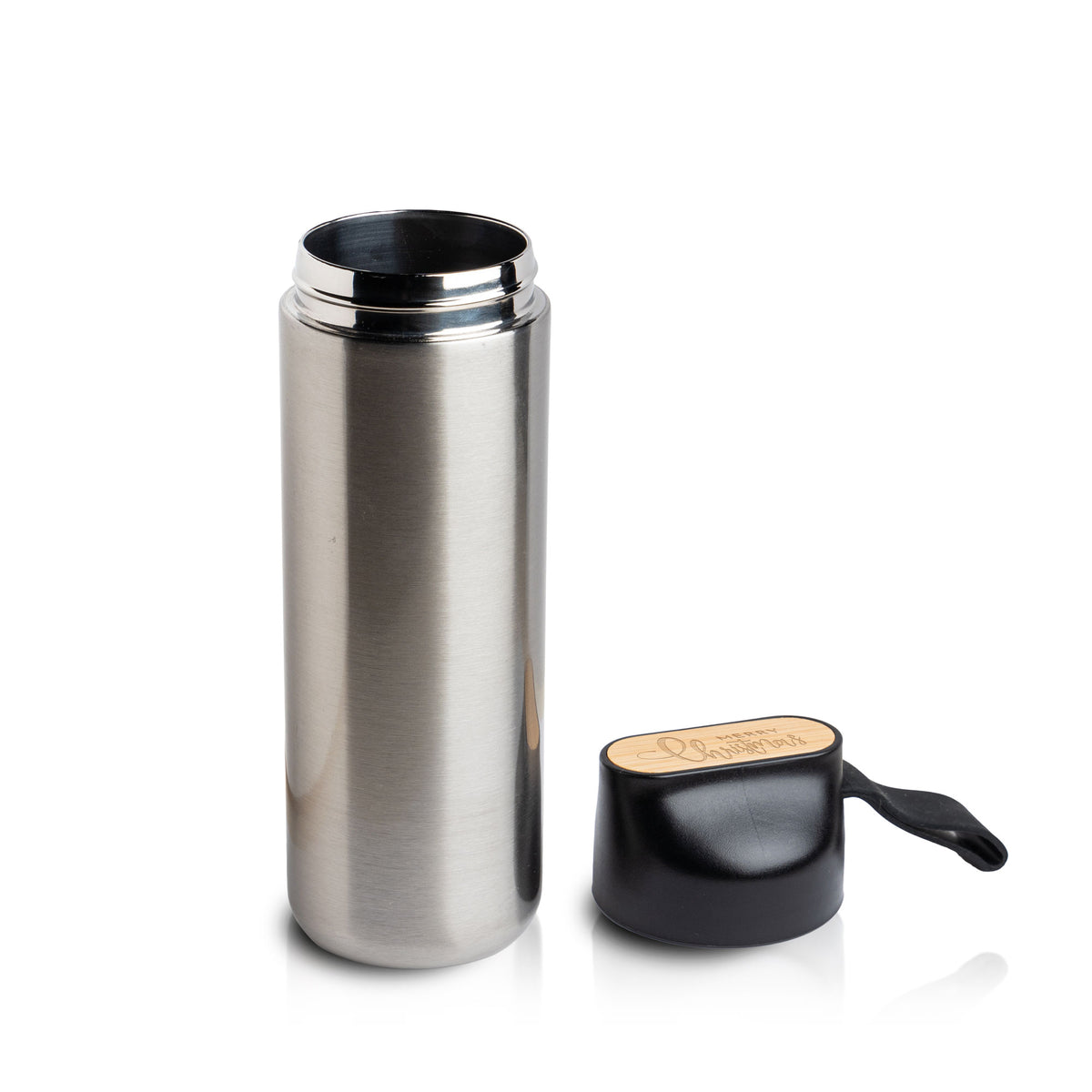 Garrafa Elegante com Bambu