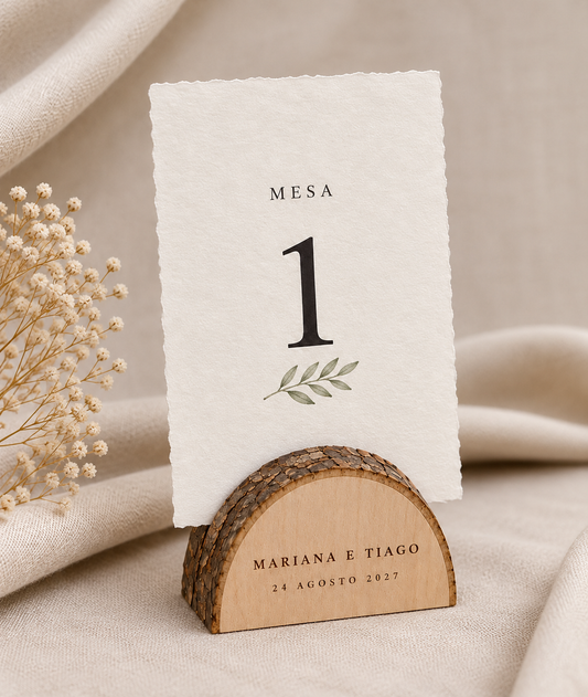 Marcador Mesa Minimalista em Algodão