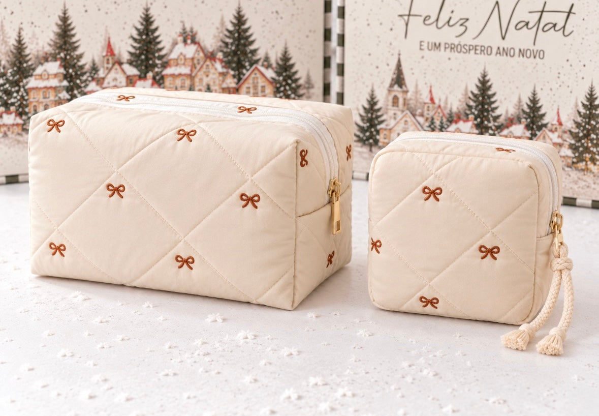 Conjunto Presente de Natal Caixa Veludo
