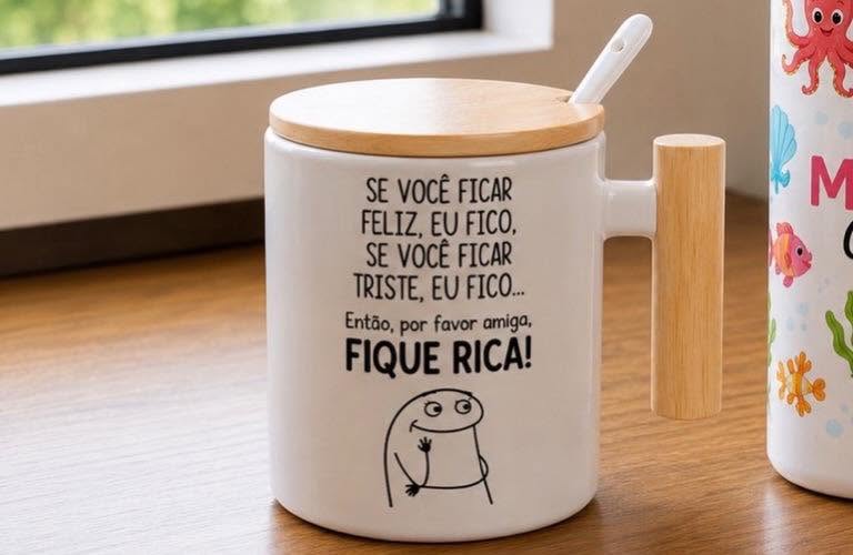 Caneca Asa Madeira
