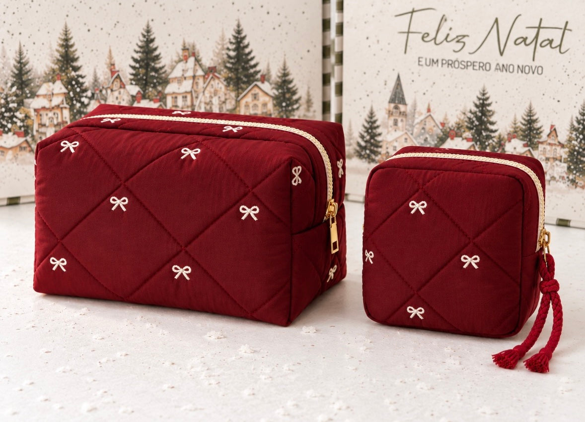 Conjunto Presente de Natal Caixa Veludo