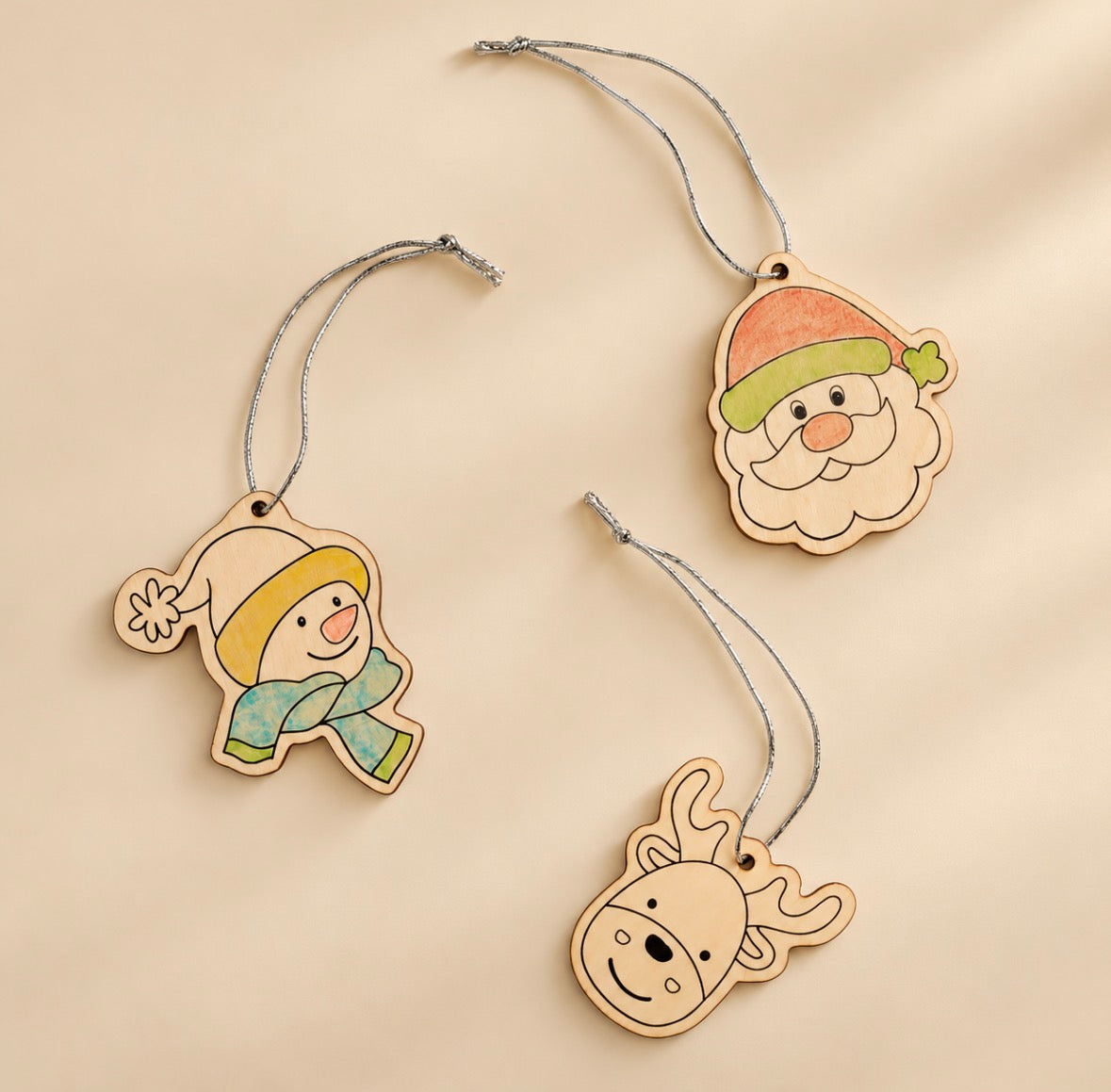 Pendentes de Natal para Colorir – Brindes para Crianças