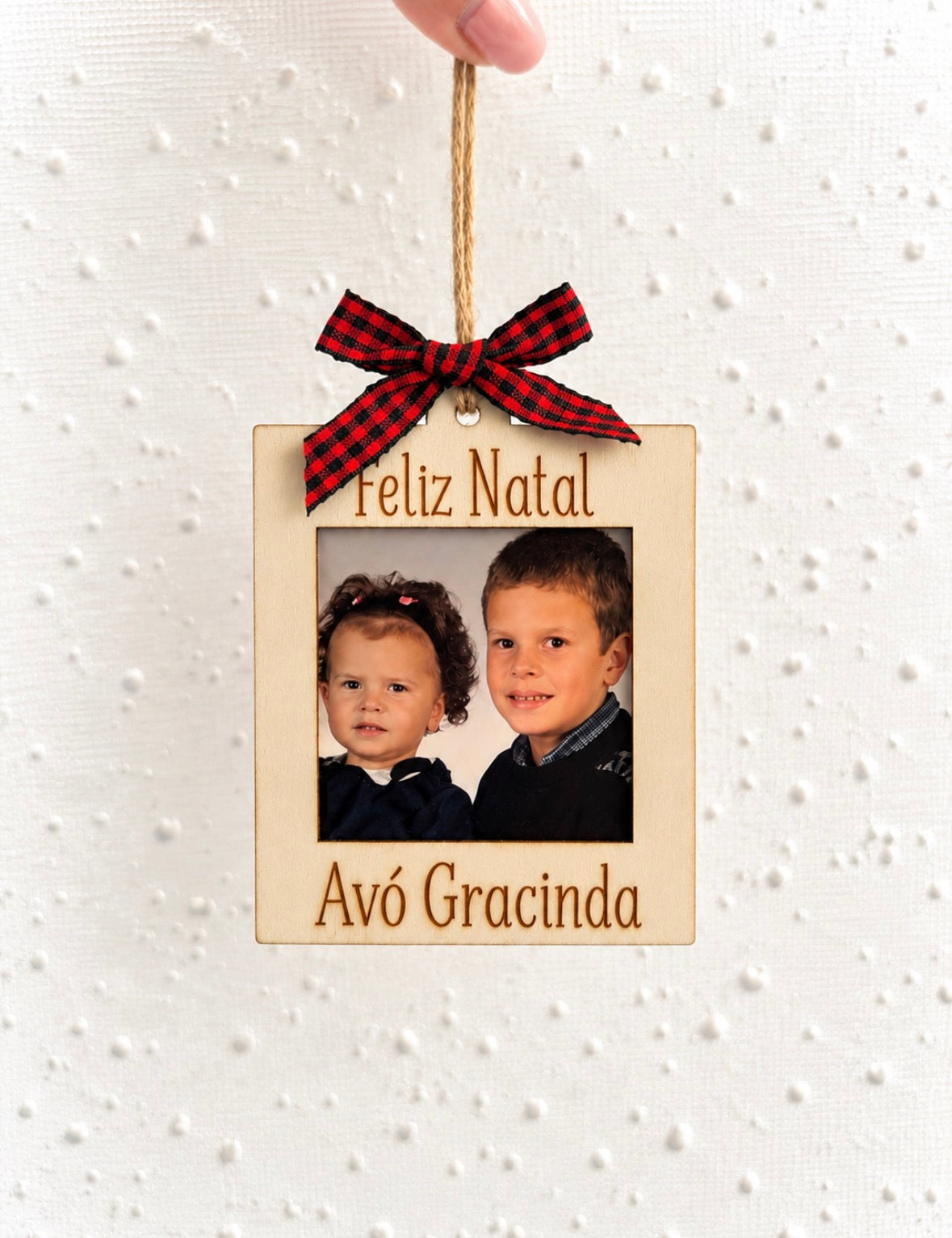 Mini Moldura de Natal Personalizada com Fotografia