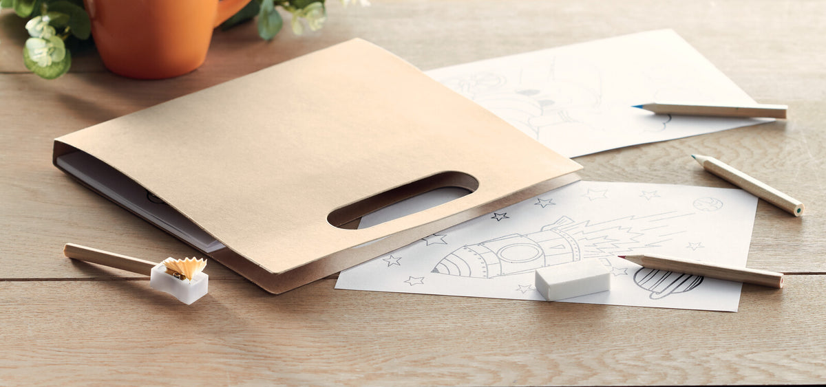 Conjunto 6 lápis para colorir Folder2 Go