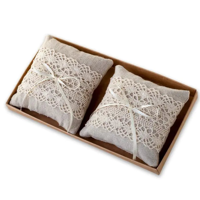 Porta-Alianças com 2 Almofadas